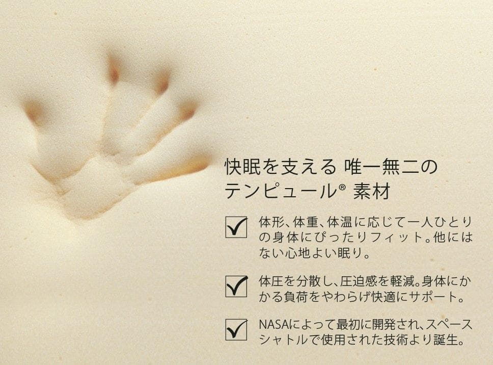 【テンピュール（Tempur）】ベッドバックサポート（腰枕