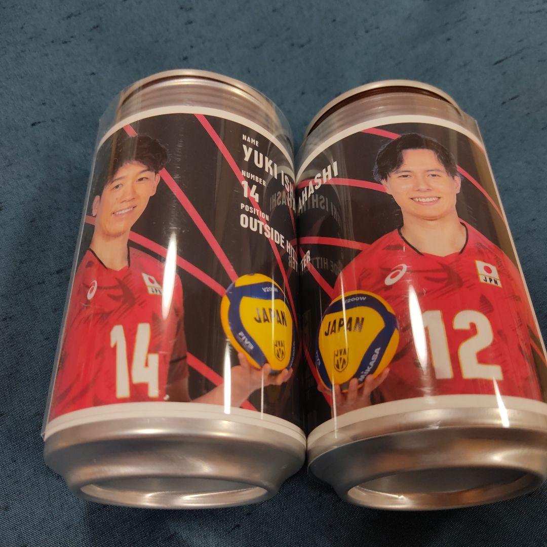 バレーボール日本代表 髙橋藍 石川祐希オリジナルラベル缶 ウーロン茶