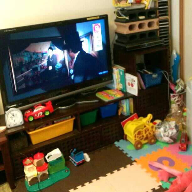 アジアン♥テレビ台♥その横の棚