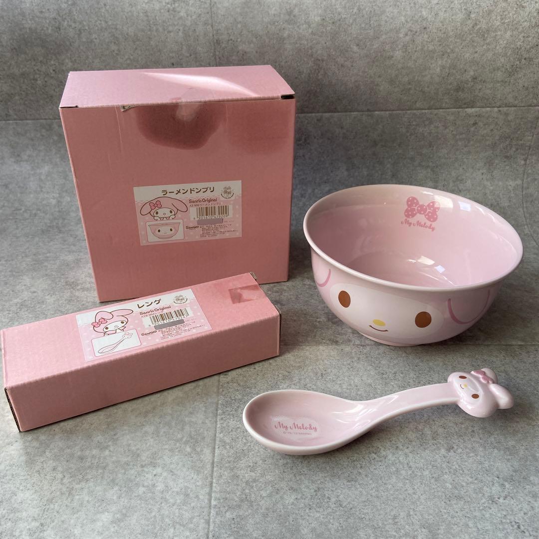 新品◎ マイメロ どんぶり レンゲ セット 2013年 レトロ SANRIO - メルカリ