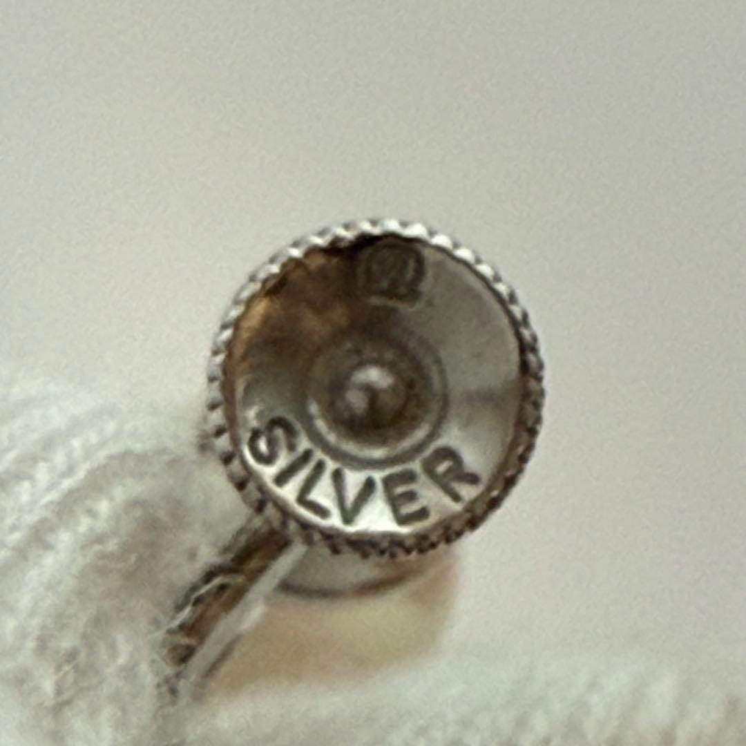 MIKIMOTOミキモト アコヤパール イヤリング 約7mm シルバー 刻印あり