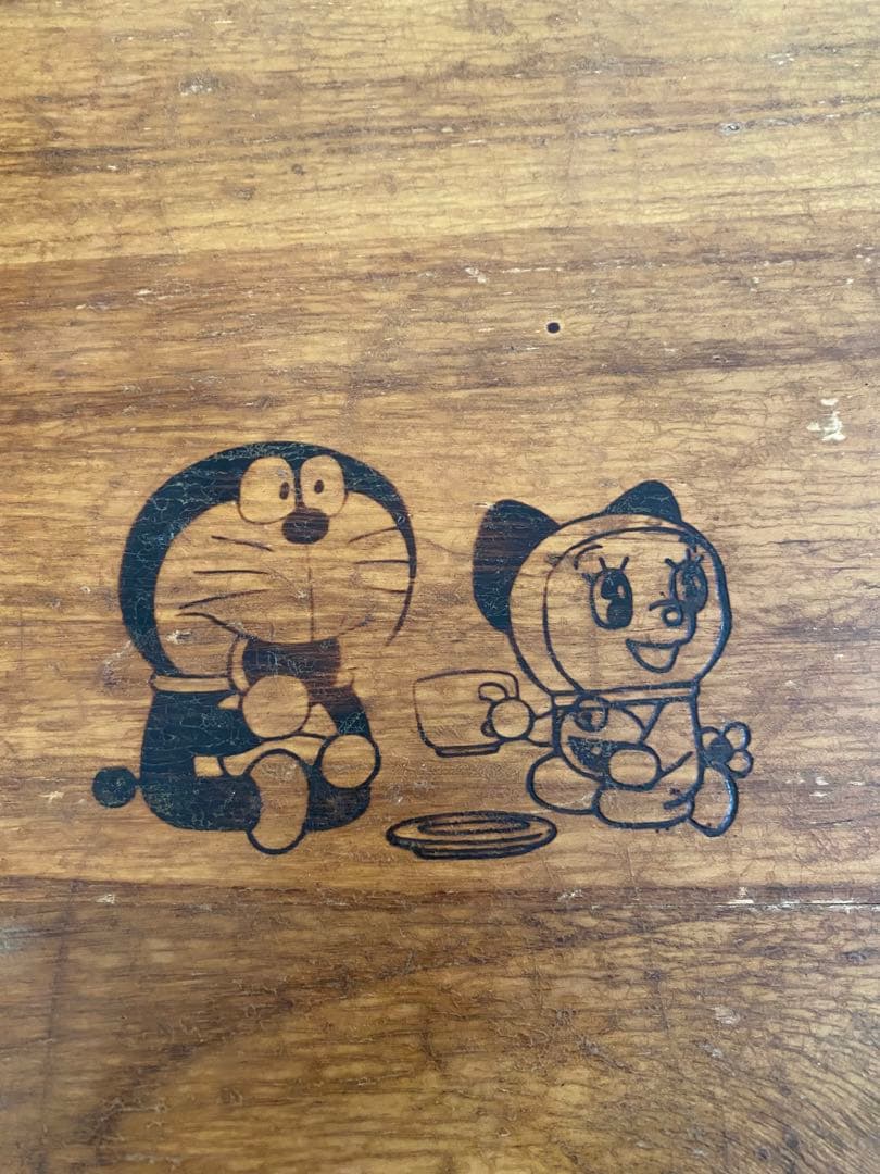 ドラえもん　ドラミちゃん　ちゃぶ台　木製