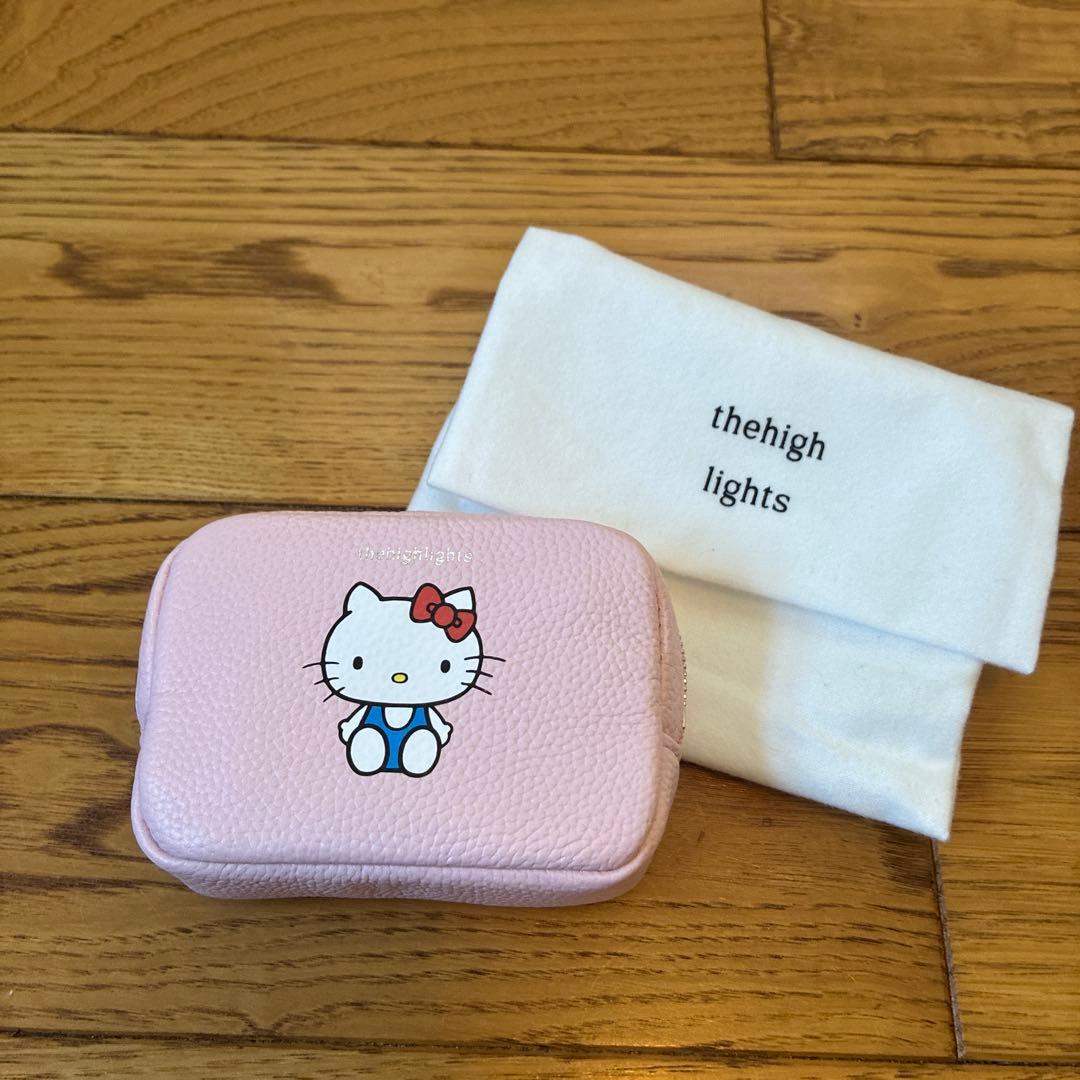 thehigh lights mini'pouch' more キティ ピンク