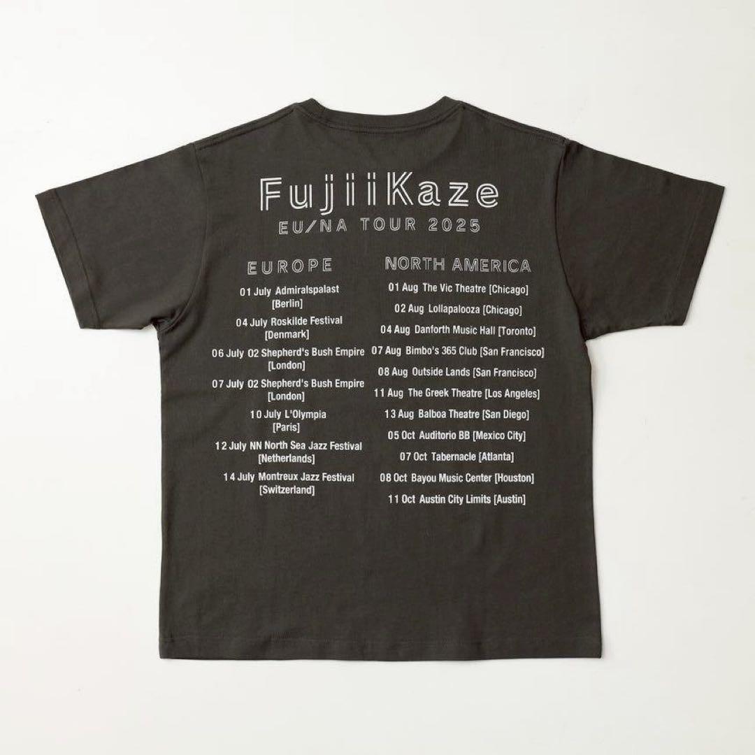 藤井風 Fujii Kaze EU NA TOUR 2025 ドリンクTシャツ - メルカリ