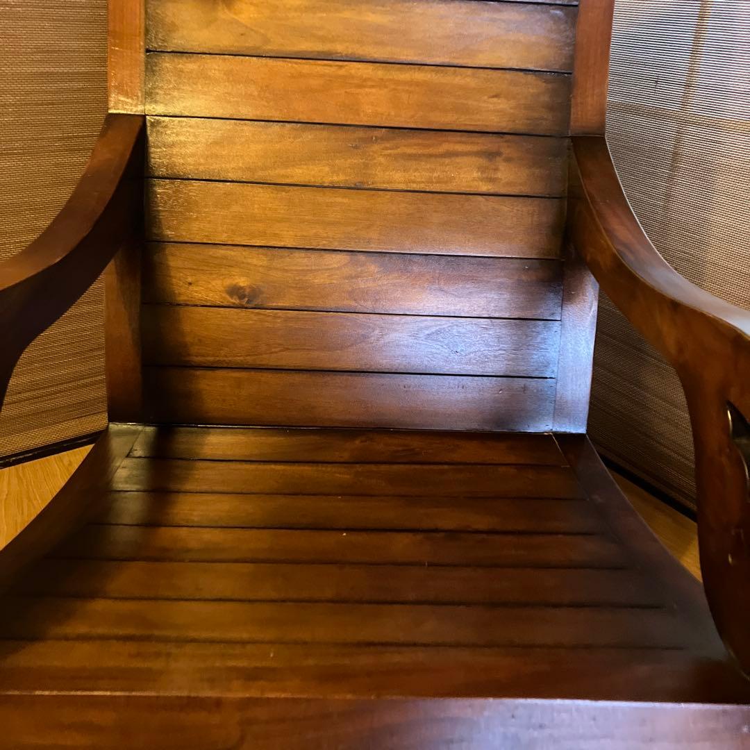 木製　ロッキンキグチェアー　ヴィンテージ レトロ　カントリー調