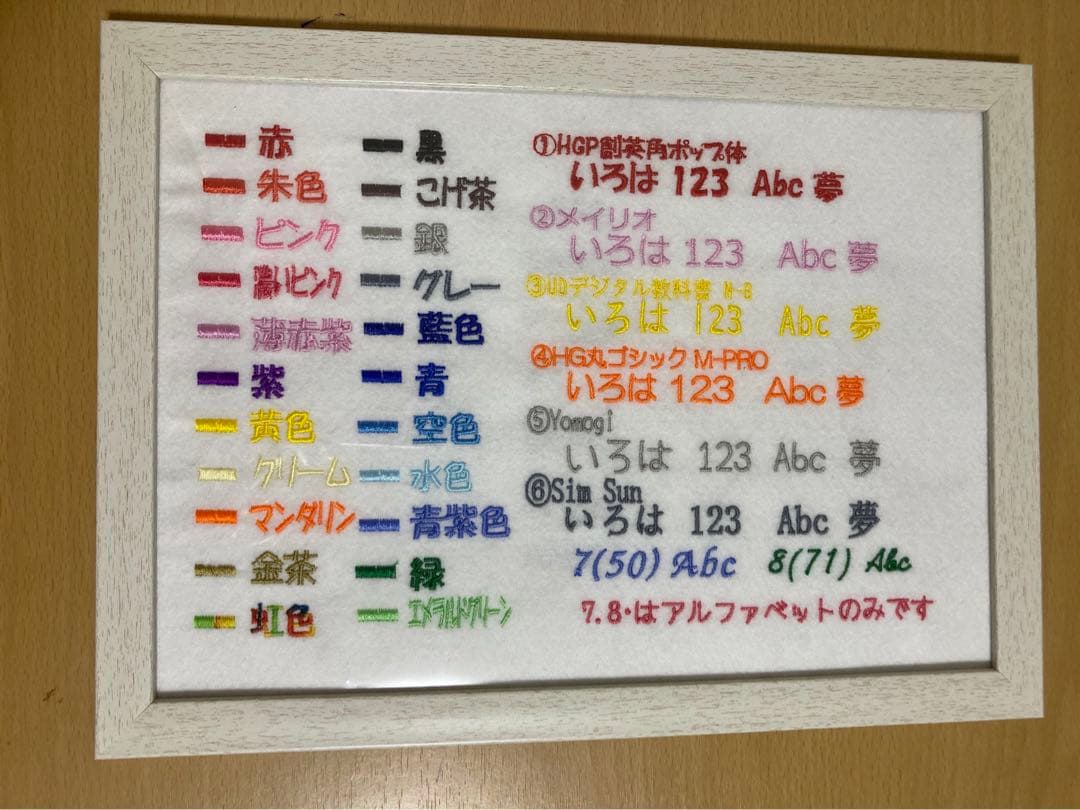 刺しゅうお名前ワッペン