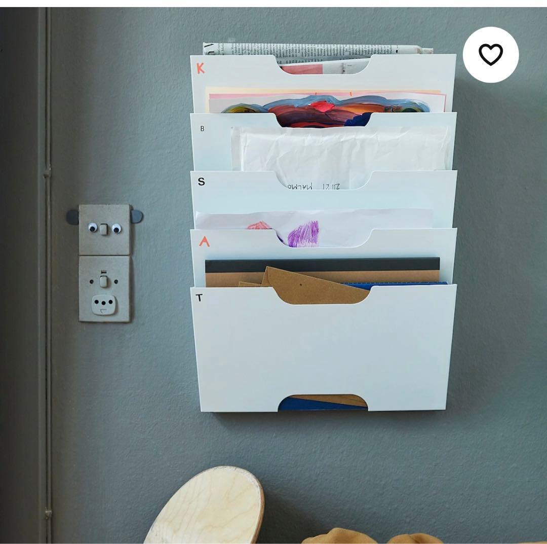 新品未使用】IKEA KVISSLE ウォール ラック 壁掛け 書類収納 - メルカリ