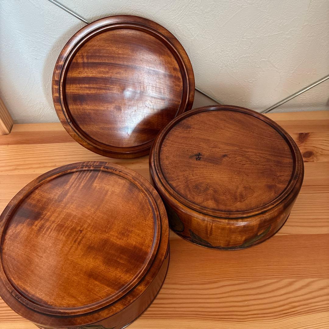 烏城彫 二段丸重 重箱 木の器 伝統工芸 - メルカリ