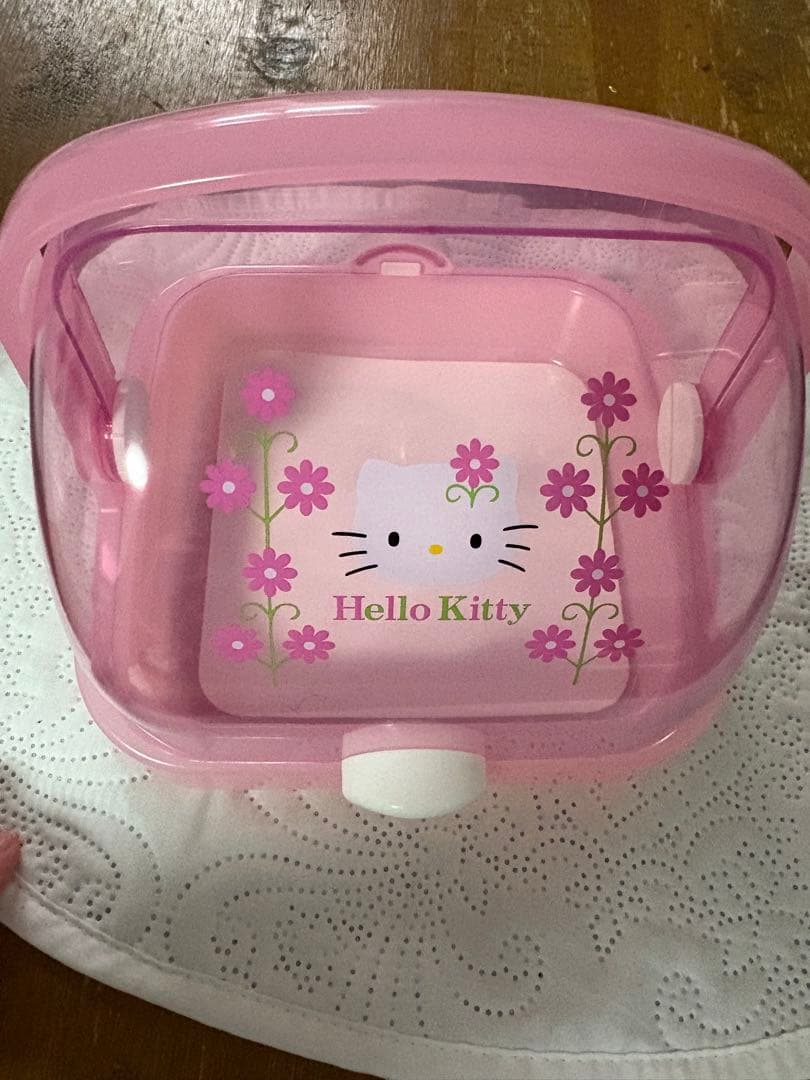 ハローキティ フードカスター　調味料収納ラック　サンリオ　レア　希少　花柄