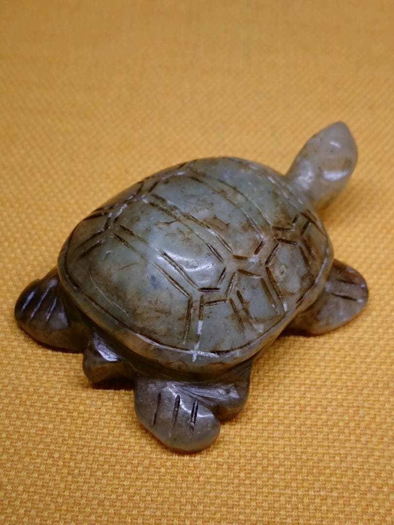 カメ　亀　玉石　古玩　オブジェ　置物　インテリア　工芸品　美術品　A1062