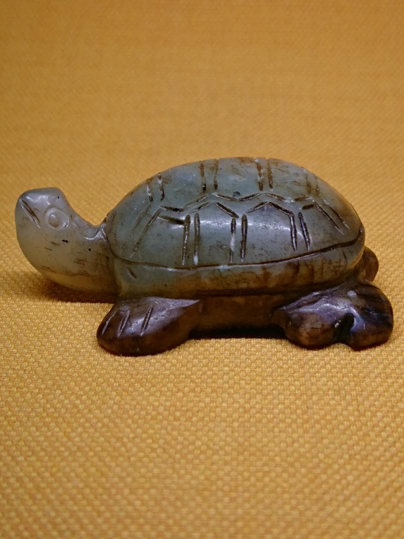 カメ　亀　玉石　古玩　オブジェ　置物　インテリア　工芸品　美術品　A1062