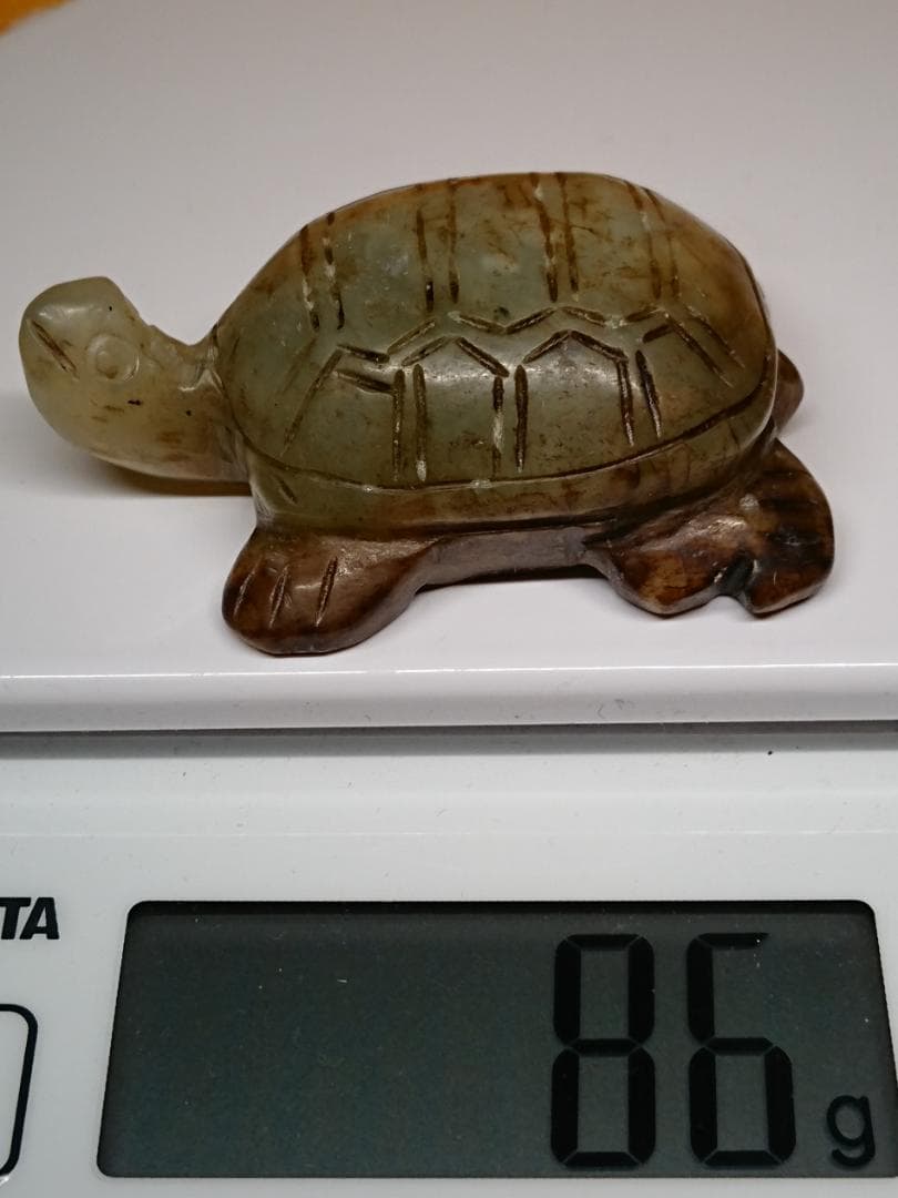 カメ　亀　玉石　古玩　オブジェ　置物　インテリア　工芸品　美術品　A1062