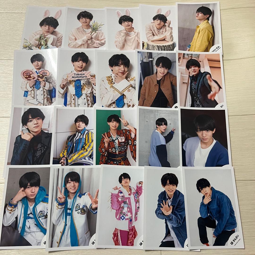 まとめ売り】Lilかんさい 西村拓哉 歴代公式写真103枚セット 大西風雅