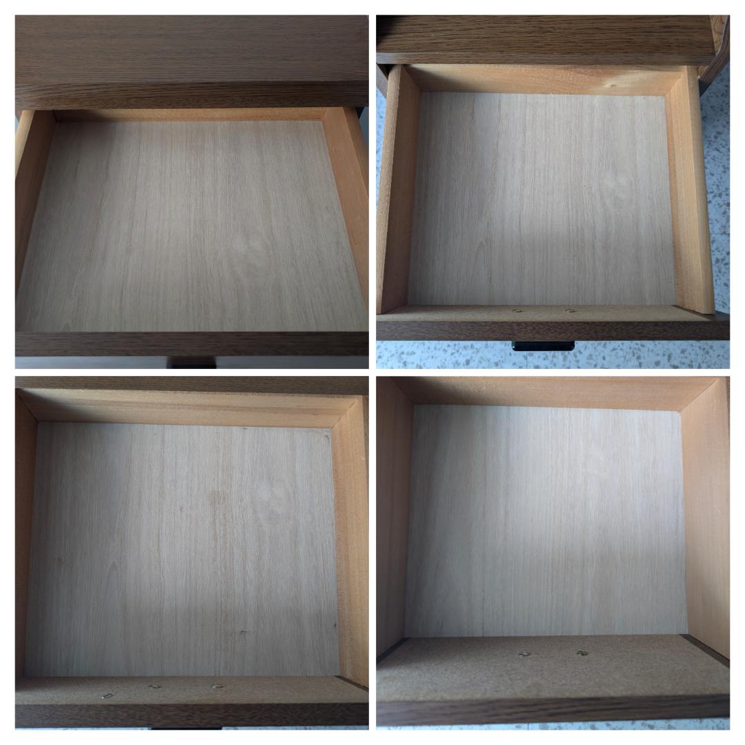 80s ビンテージ ウッドシェルフ 木製 引出し付き 飾り棚 ミニ キャビネット