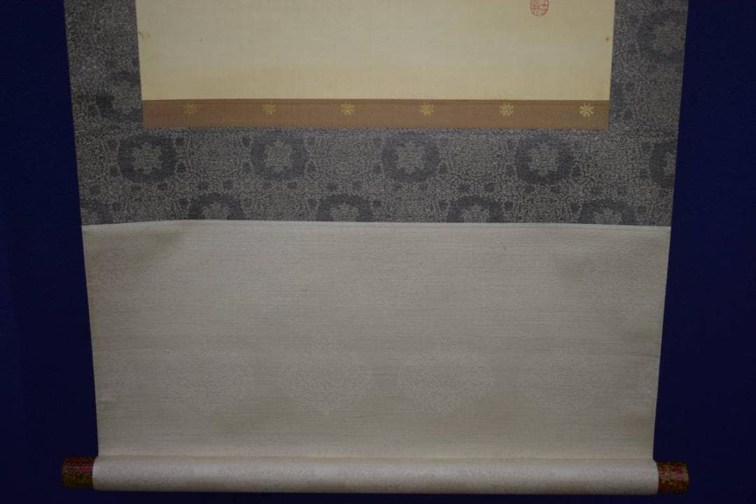 真作/橋本雅邦/立雛図/橋本永邦の桐極二重箱付/