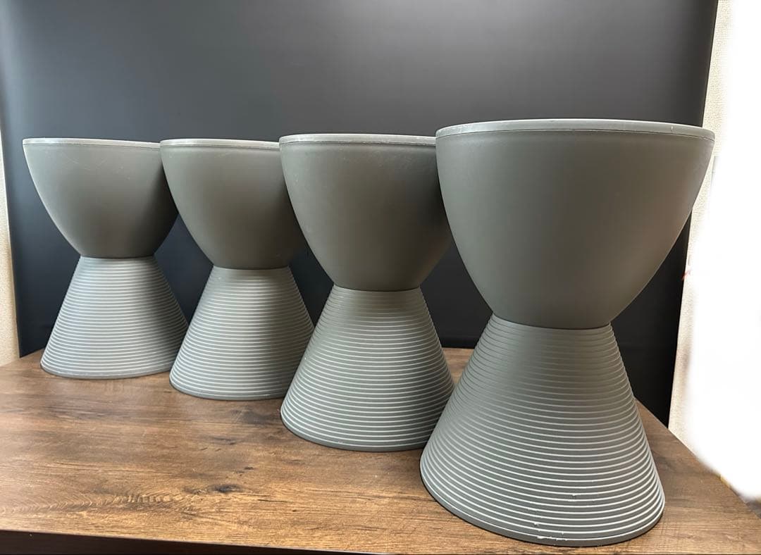 【Kartell カルテル 】 プリンスアハ モダン インテリア (グレー)4脚