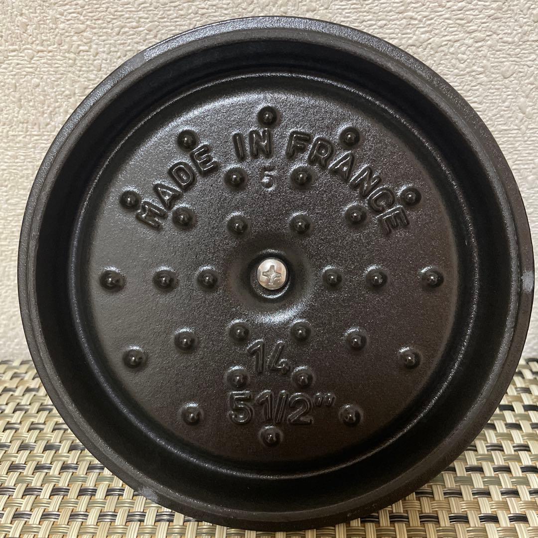 ストウブ ピコ・ココット ラウンド 14cm staub ブラック