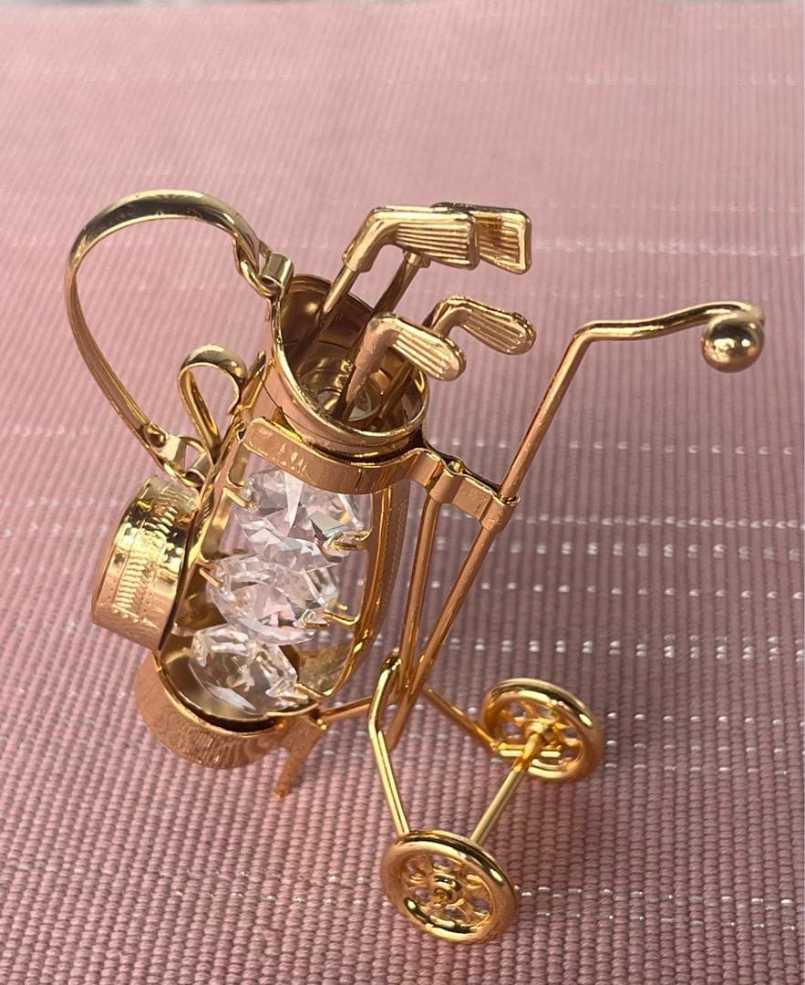 クリスタル テンプテーションズ置物7個セット　4K金メッキ