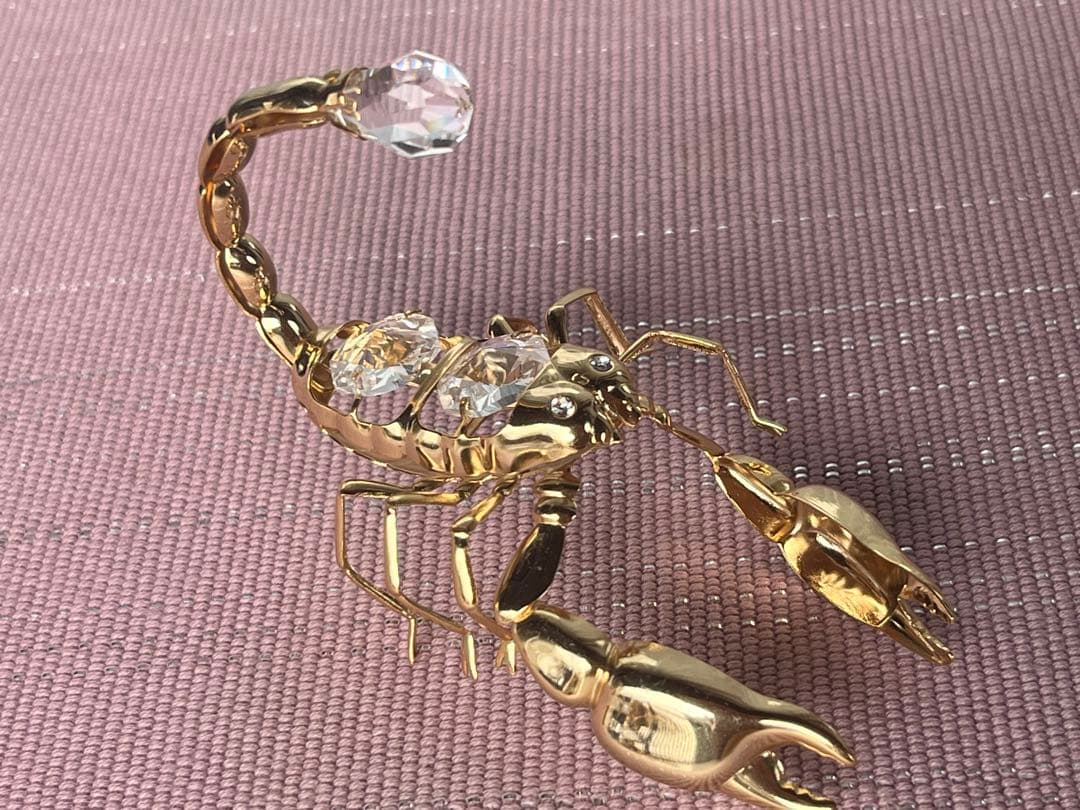 クリスタル テンプテーションズ置物7個セット　4K金メッキ