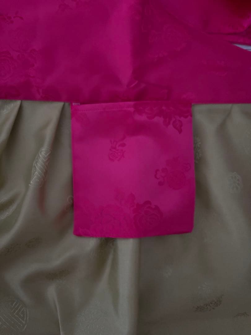 韓国 エプロン 刺繍