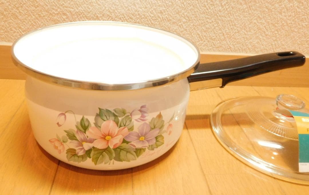 ホーロー鍋セット　象印　片手なべ、両手なべセット