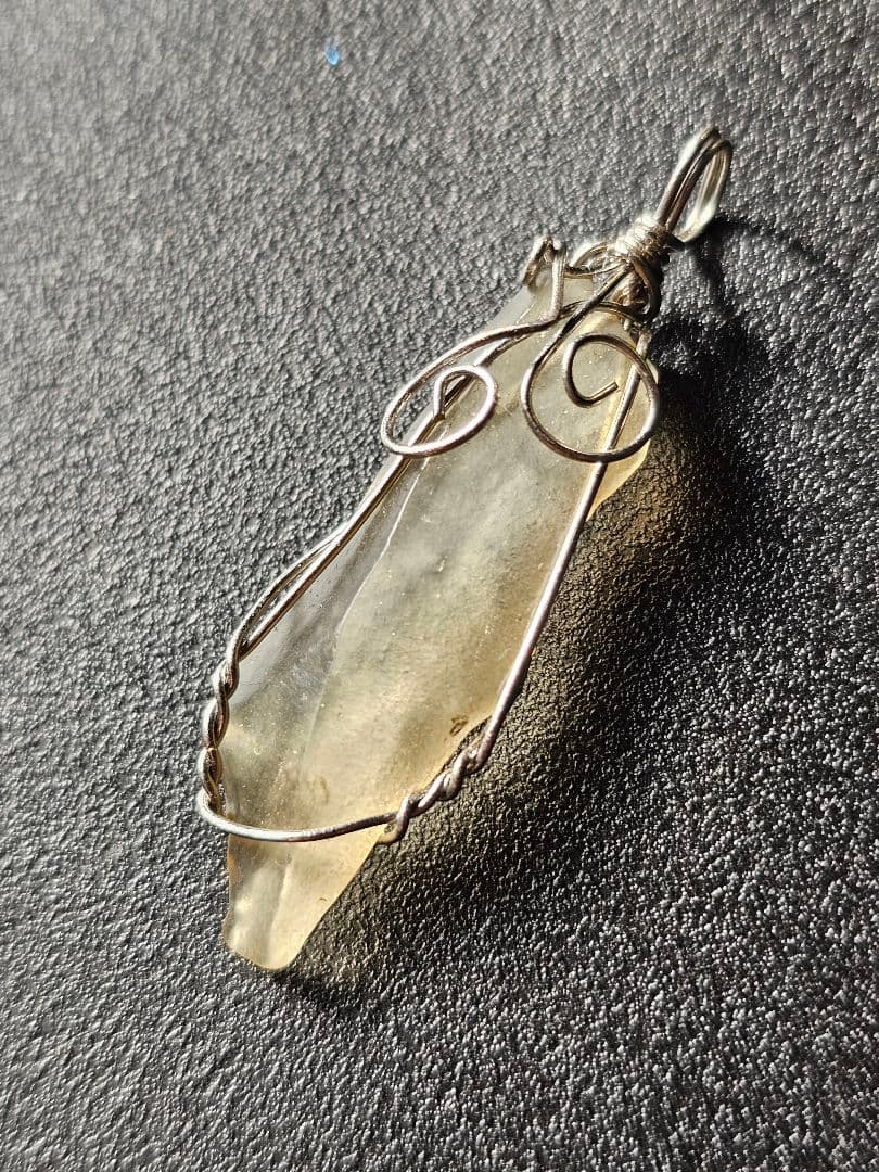 12.5mm・約10mm　リビアングラス　回紋珠　ブレスレット&ペンダントトップ