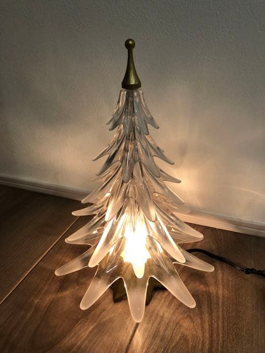 HOYA Cristal クリスタル ガラス クリスマスツリー ライト 照明