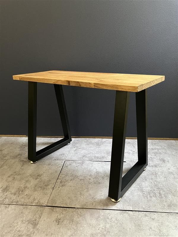 パイン材　アイアンレッグのテーブル W60cm×D25cm×H42.5cm