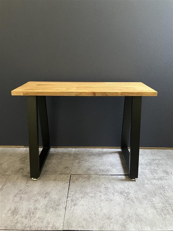 パイン材　アイアンレッグのテーブル W60cm×D25cm×H42.5cm