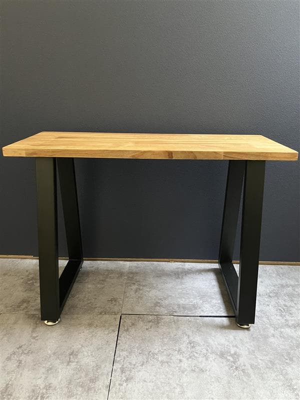 パイン材　アイアンレッグのテーブル W60cm×D25cm×H42.5cm