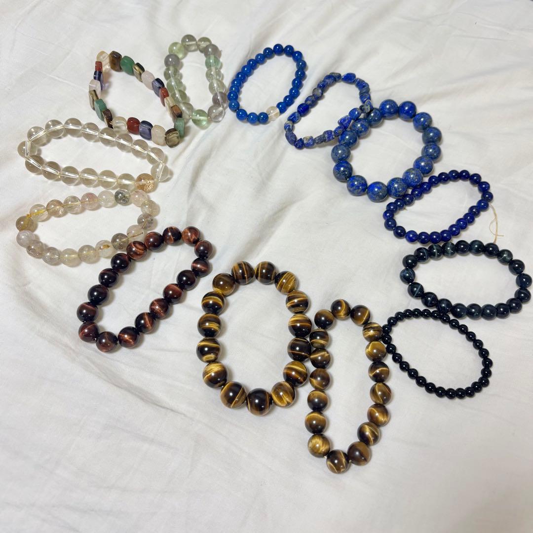 天然石 ブレスレット13本 まとめセット