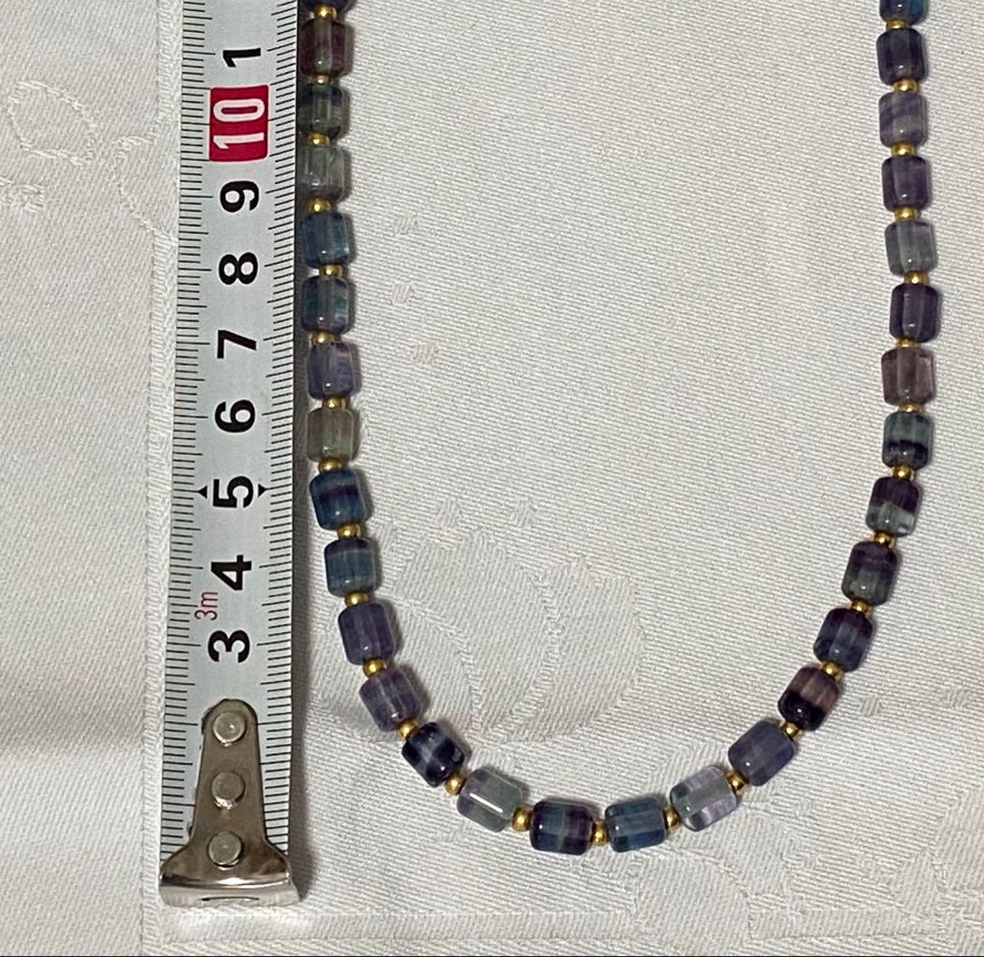 CHRIO クリオ スーパーネックレス フローライト 天然石 SN 65㎝