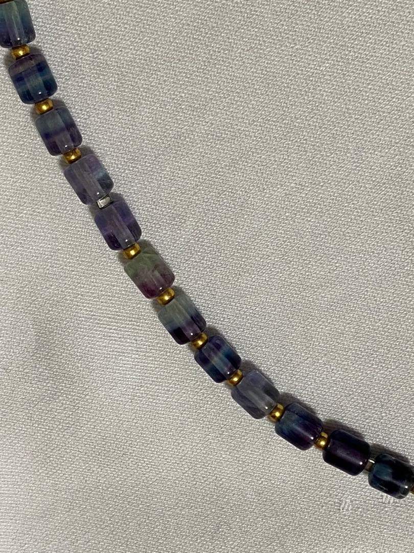 CHRIO クリオ スーパーネックレス フローライト 天然石 SN 65㎝