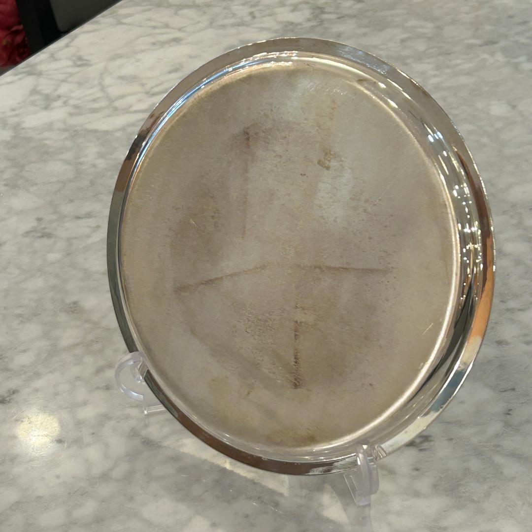 年末特別セール♥Barker Ellis　銀メッキ製　オーバルトレイ