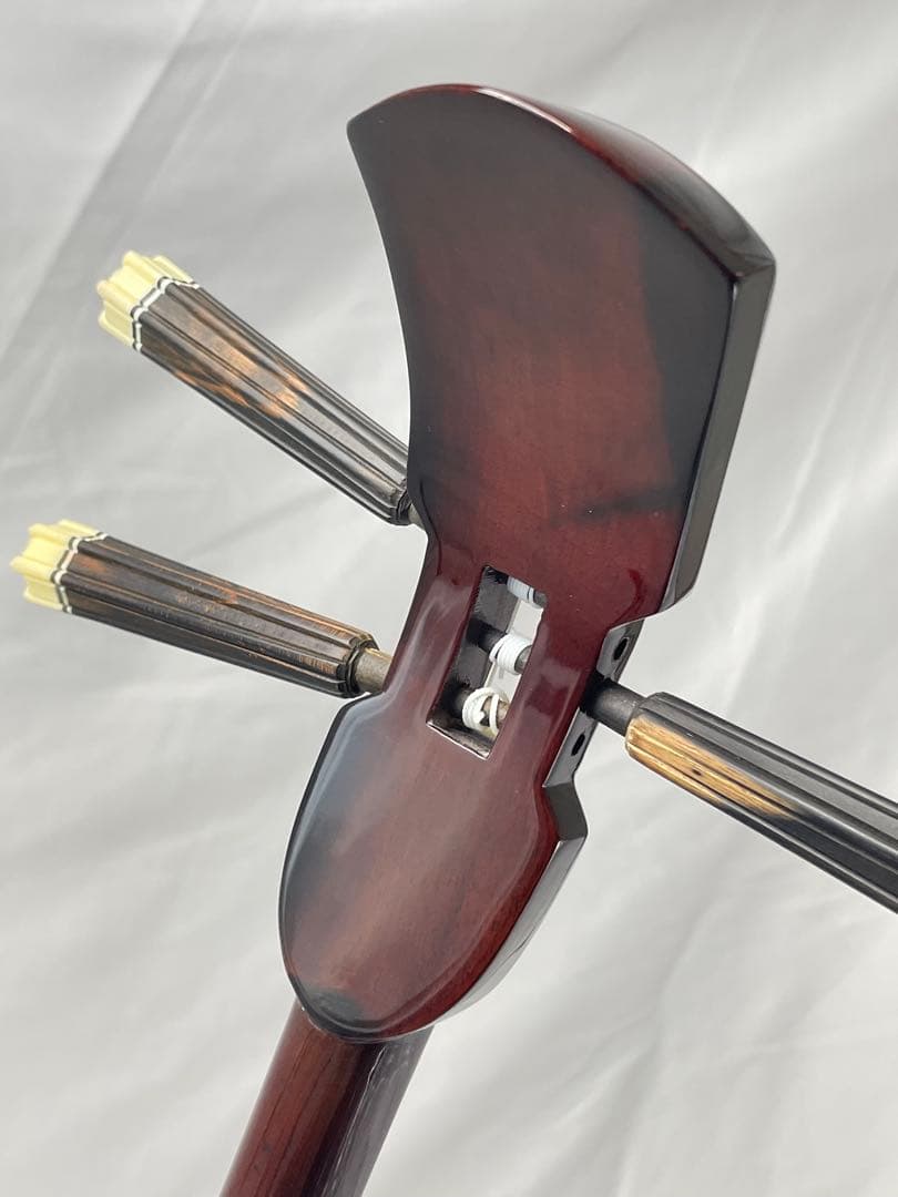 沖縄三線 ゆし木棹 強化張り・蛇皮二重張り