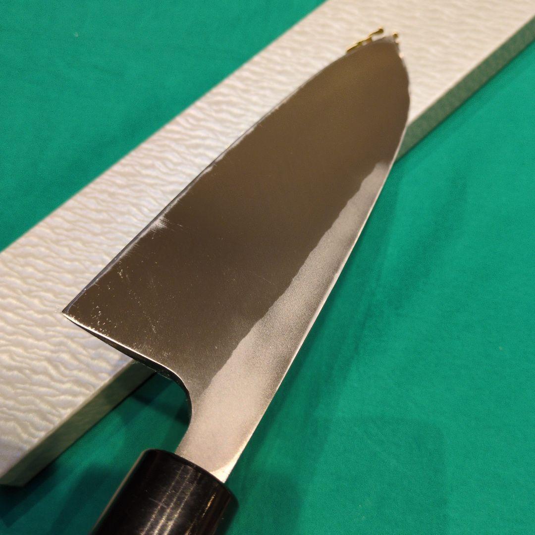 《銀三鋼使用》正光作　大型出刃包丁　7寸　210㍉　桜柄付