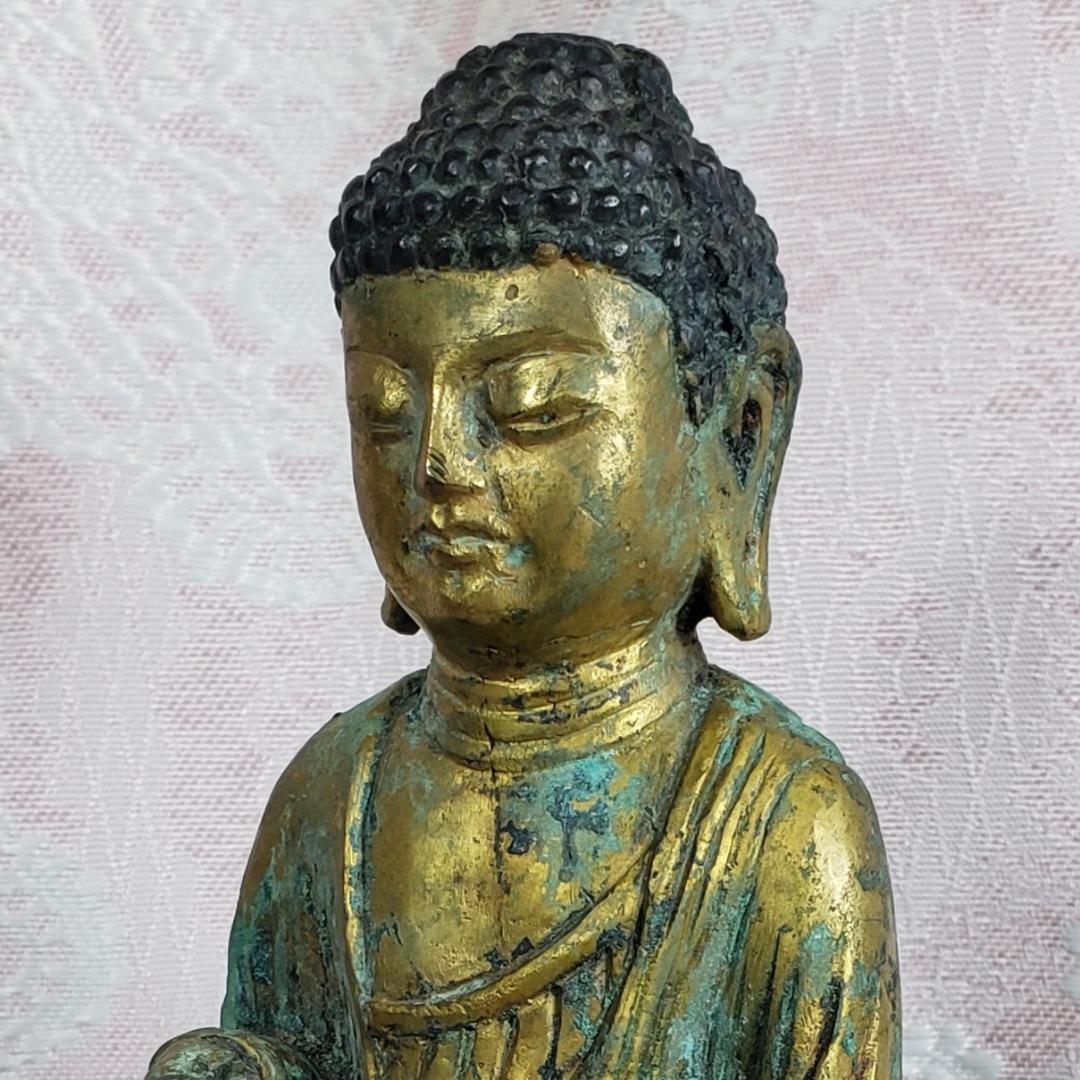 陶片◆金銅如来立像 新羅仏 仏像◆検）天平仏 飛鳥仏 高麗仏 百済仏 空海