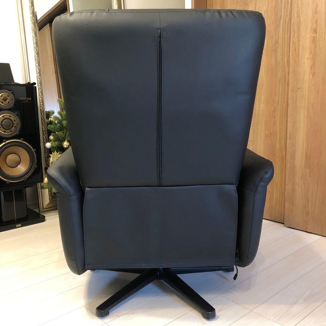 本革 電動リクライニングソファ