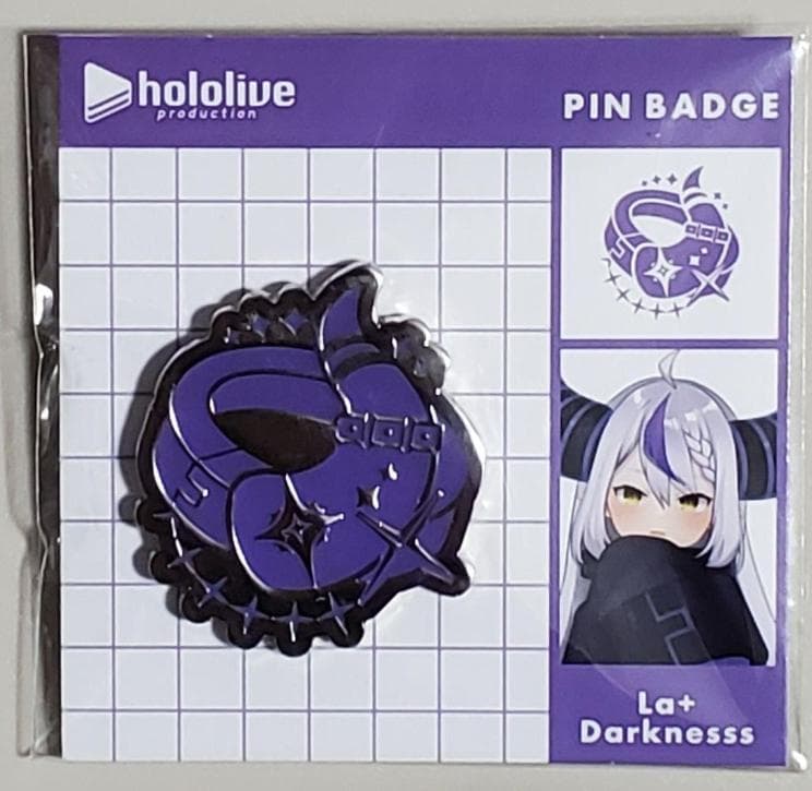 ホロライブ ホロエンブレム ピンバッジ ラプラス・ダークネス - メルカリ