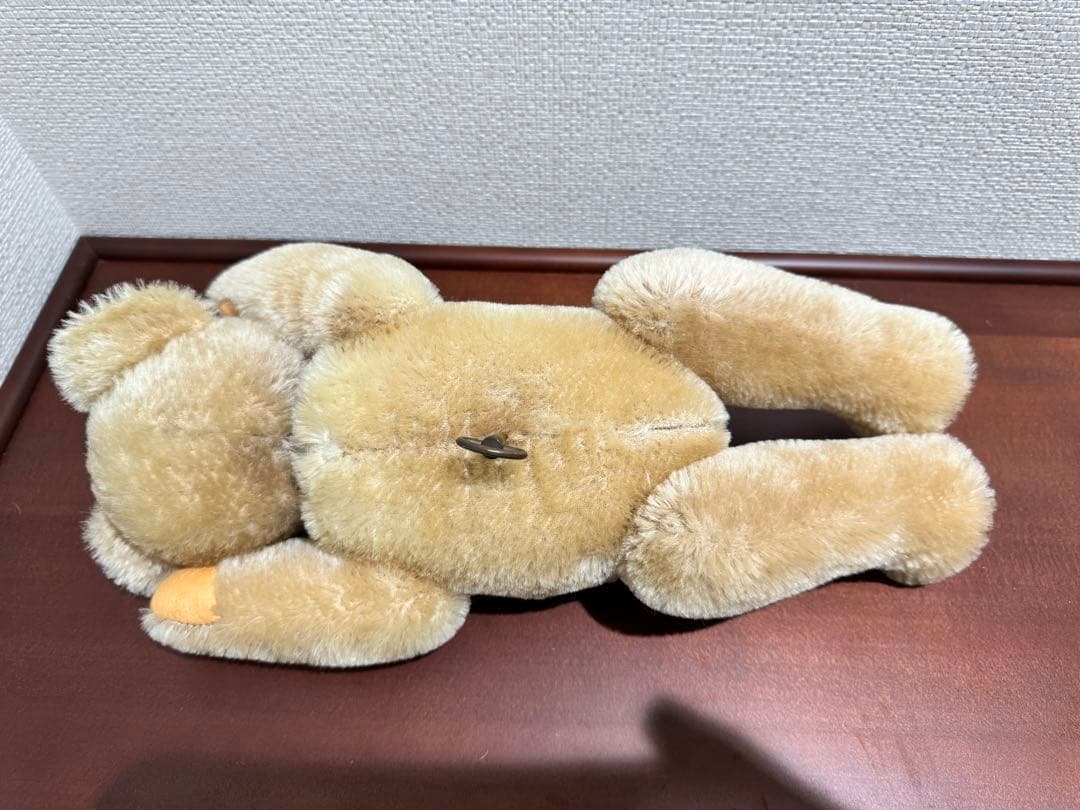 リュージュ オルゴール入首振りテディベアreugeテディベアのピクニック