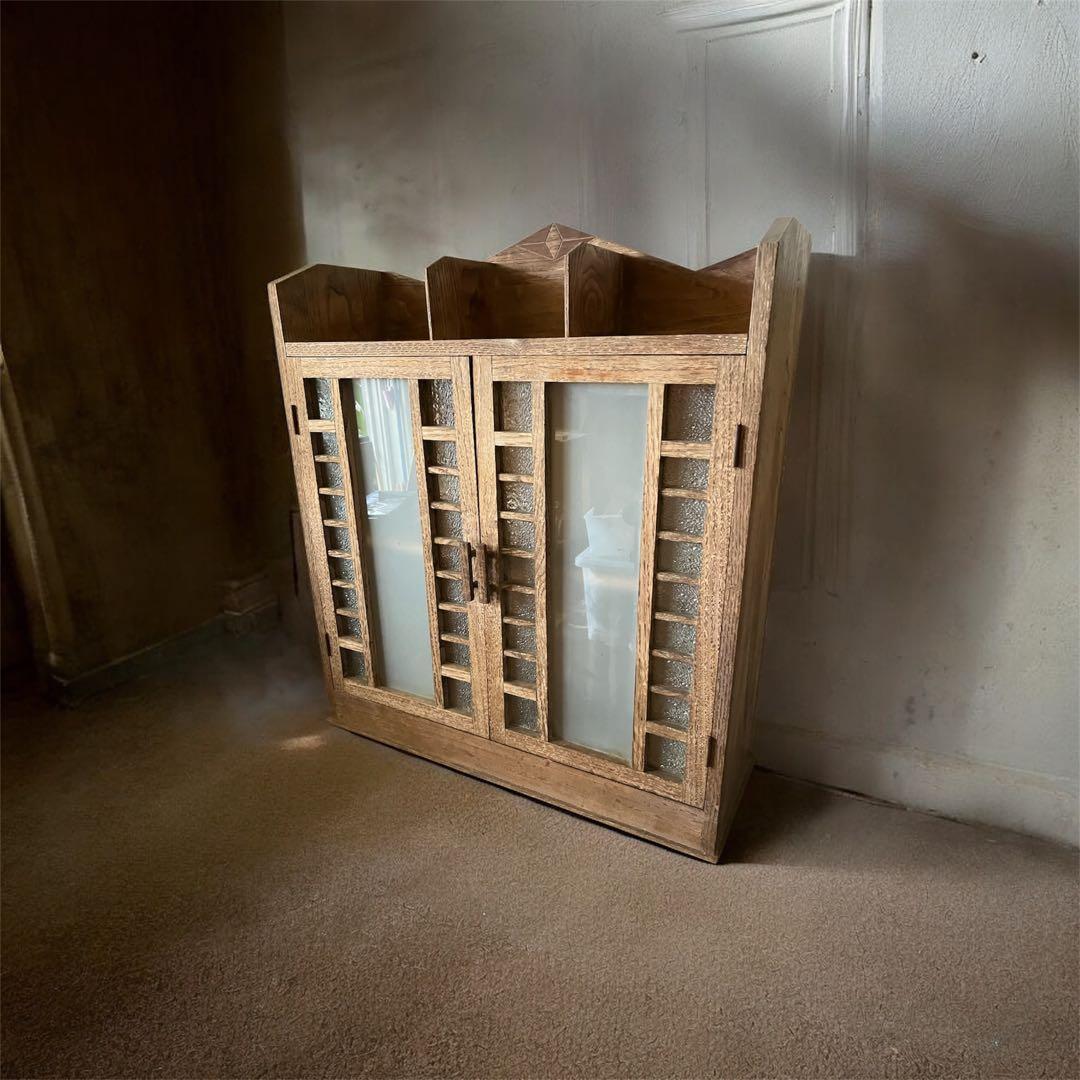 古道具 箪笥 アンティーク　キャビネット　本棚　ラック　飾り棚