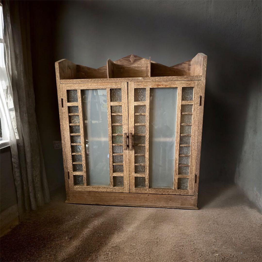 古道具 箪笥 アンティーク　キャビネット　本棚　ラック　飾り棚