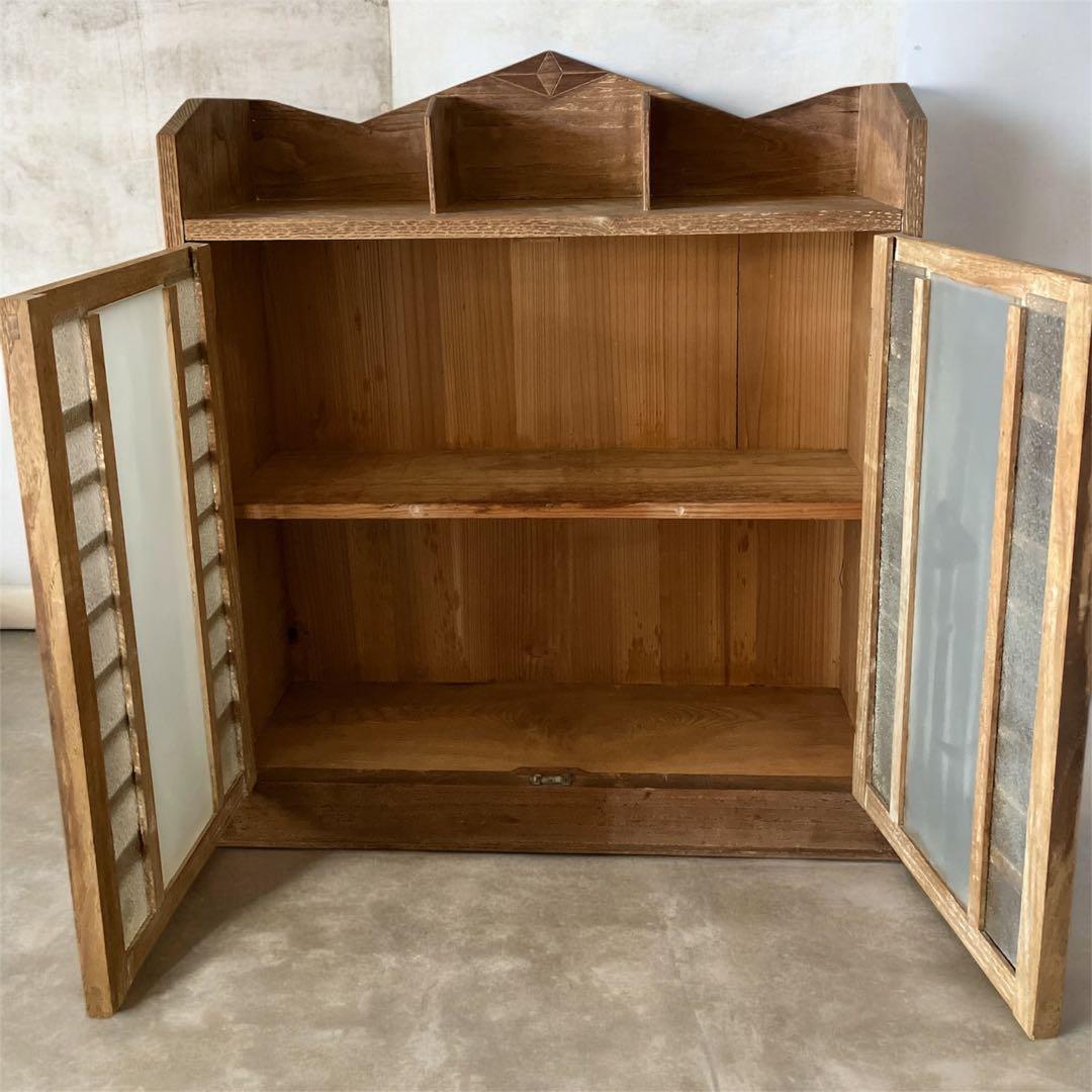 古道具 箪笥 アンティーク　キャビネット　本棚　ラック　飾り棚