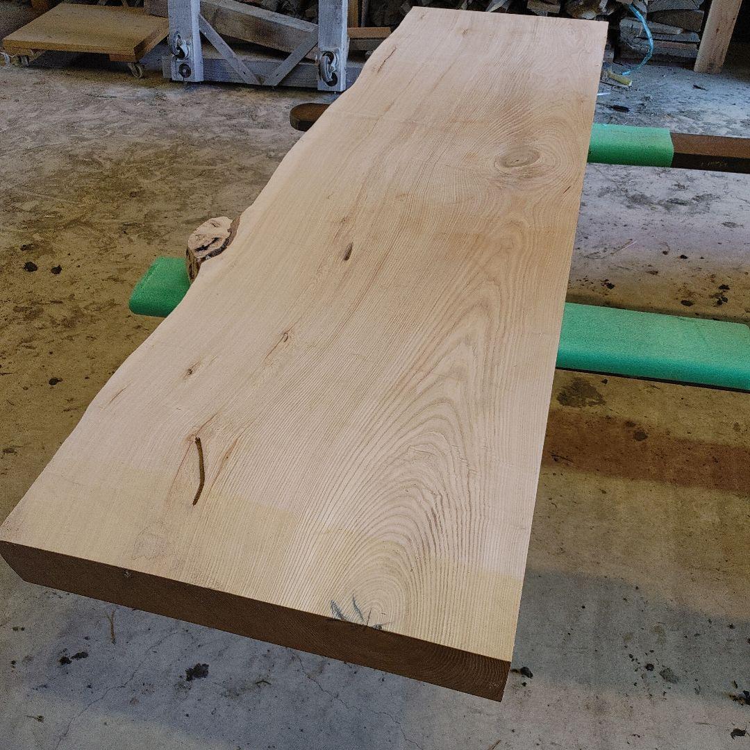送料込み　一枚板　ニレ　楡　無垢材　天板　テーブル　カウンター　番号53