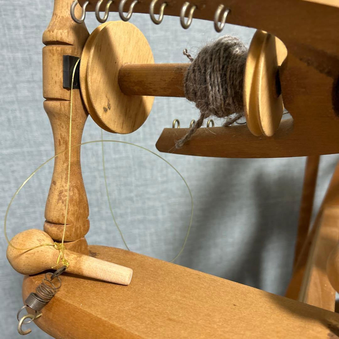 Ashford 木製糸車 糸巻 糸紡ぎ機 糸紡ぎ車 手紡ぎ機 紡毛機 羊毛 白木