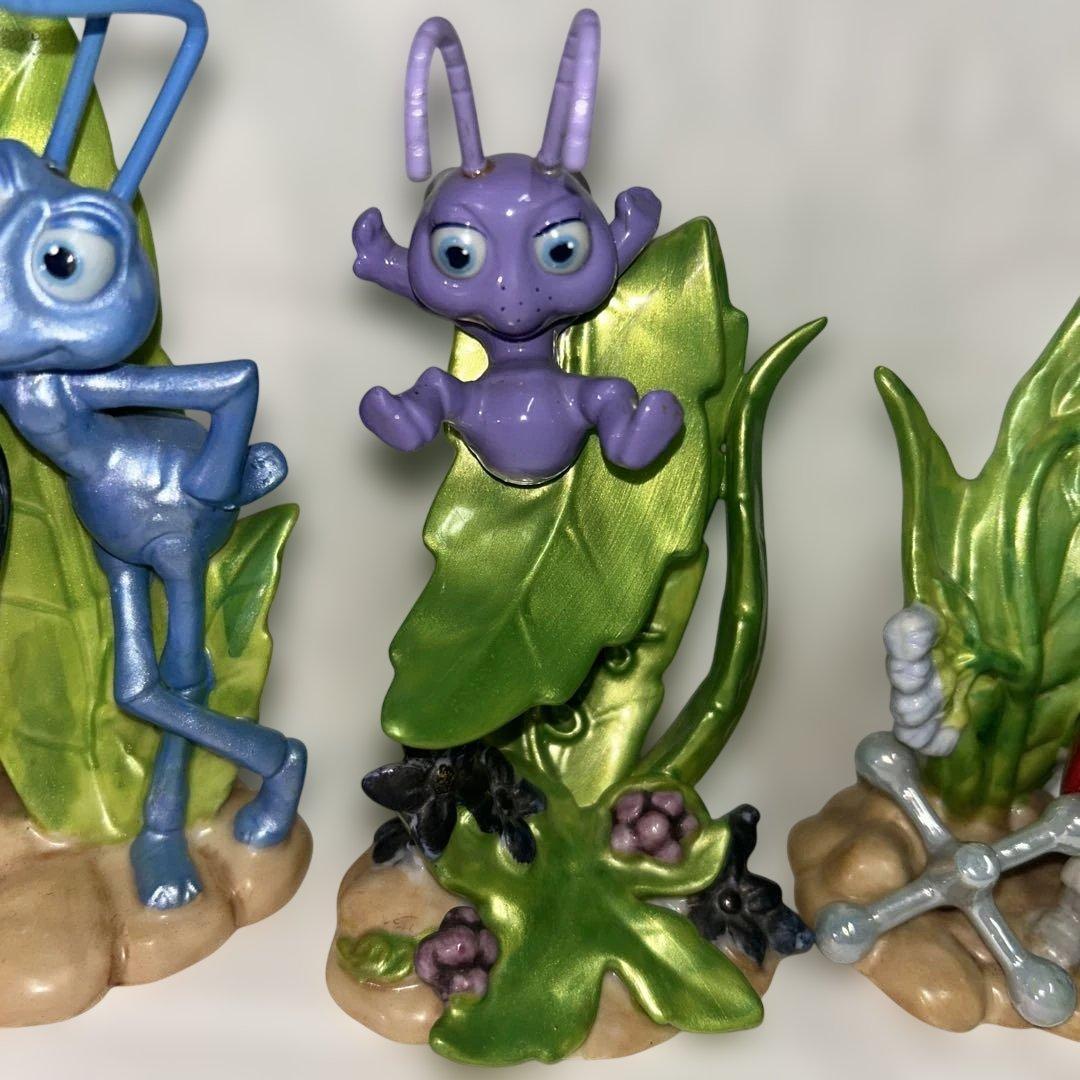 バグズライフ　陶器　フィギュア　３点セット　レア　バグズ•ライフ　フリック