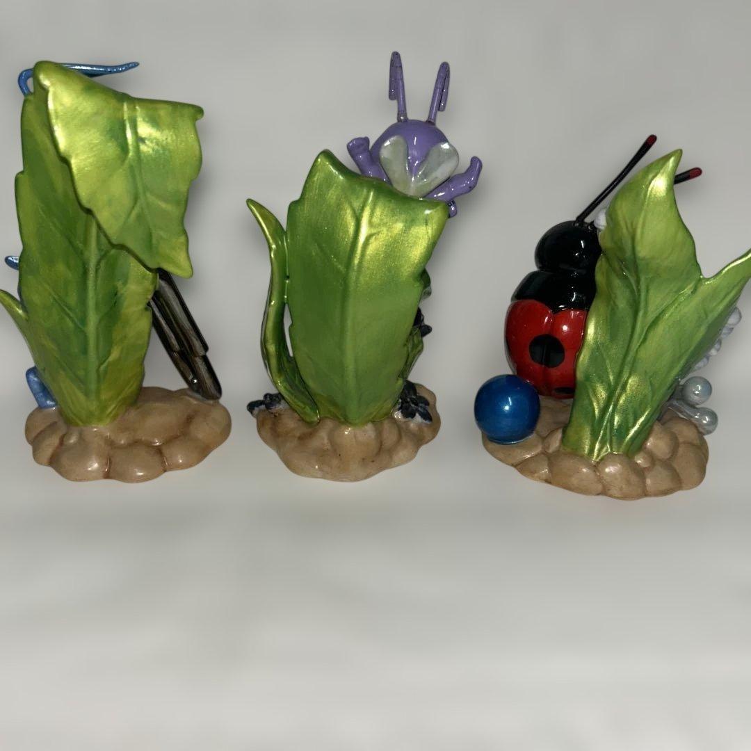 バグズライフ　陶器　フィギュア　３点セット　レア　バグズ•ライフ　フリック