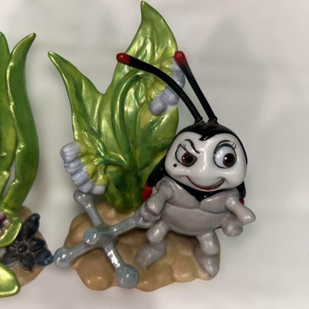 バグズライフ　陶器　フィギュア　３点セット　レア　バグズ•ライフ　フリック