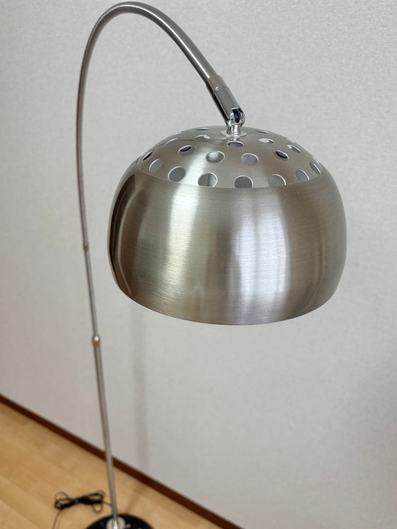 【セール中】北欧アーチ型フロアランプ（シルバー）調光調色可能/Sサイズ