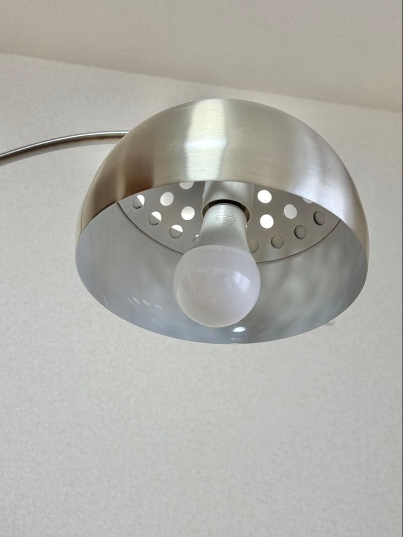 【セール中】北欧アーチ型フロアランプ（シルバー）調光調色可能/Sサイズ